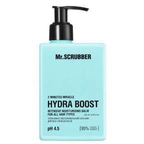 Інтенсивно зволожувальний бальзам для волосся Mr.SCRUBBER 2 Minutes Miracle Hydra Boost, 250 мл.